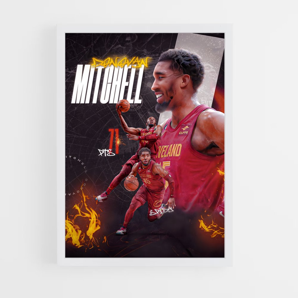 Poster Cleveland cavaliers splendeur – affiche Basketball (vue 3)
